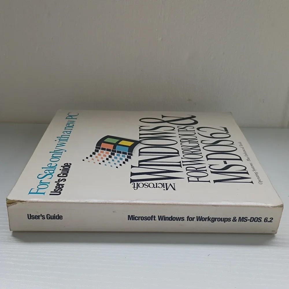 Microsoft Windows For Workgroups & MS-DOS 6.2 Users Guide Manual Vtg